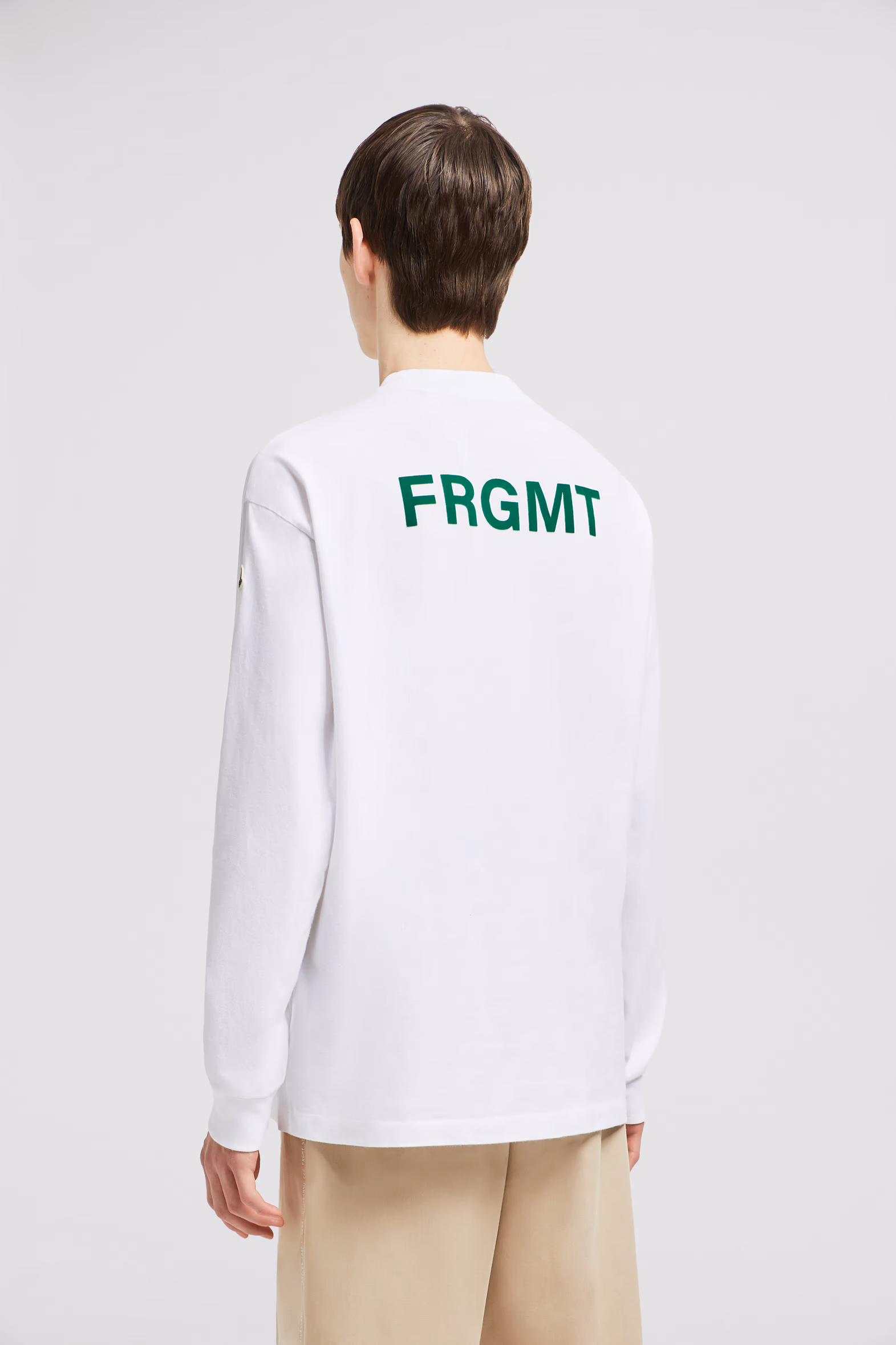 Moncler x FRGMT Cartoon Logo Long Sleeve T-Shirt Men White Moncler 5